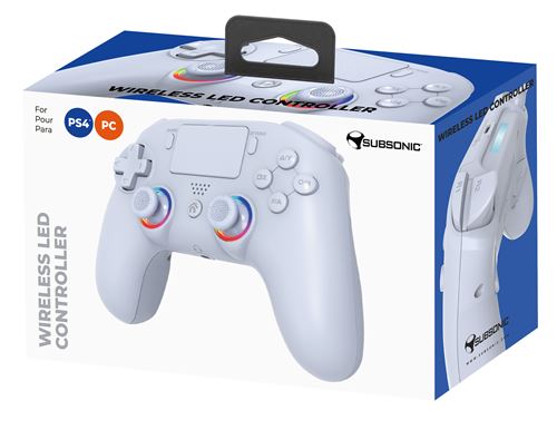 Manette sans fil Subsonic Blanche